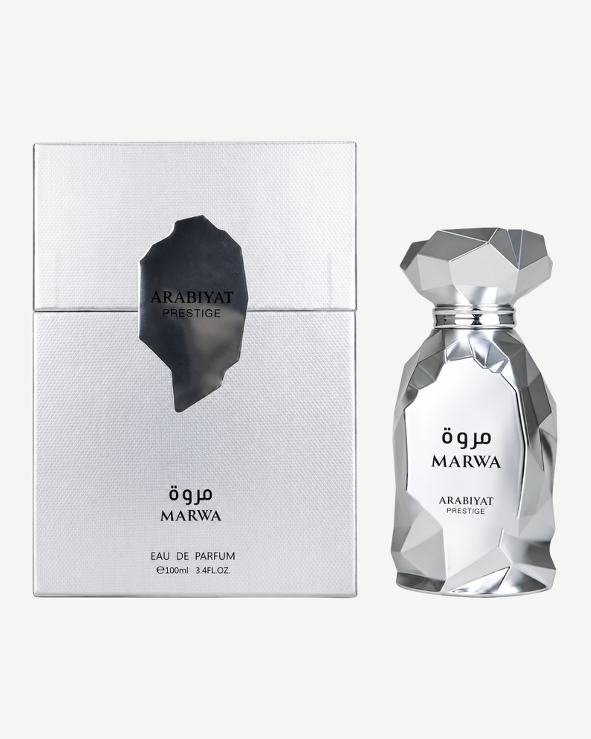 Arabiyat Prestige Marwa junto a su caja