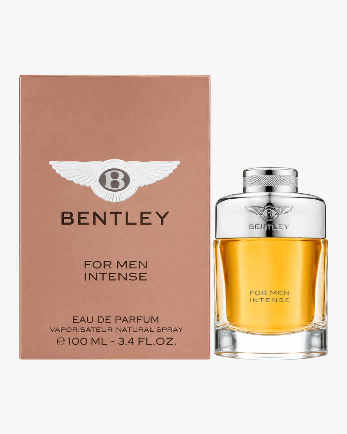 Bentley For Men Intense junto a su caja