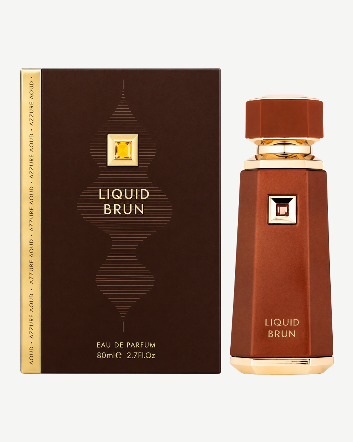 French Avenue Liquid Brun junto a su caja