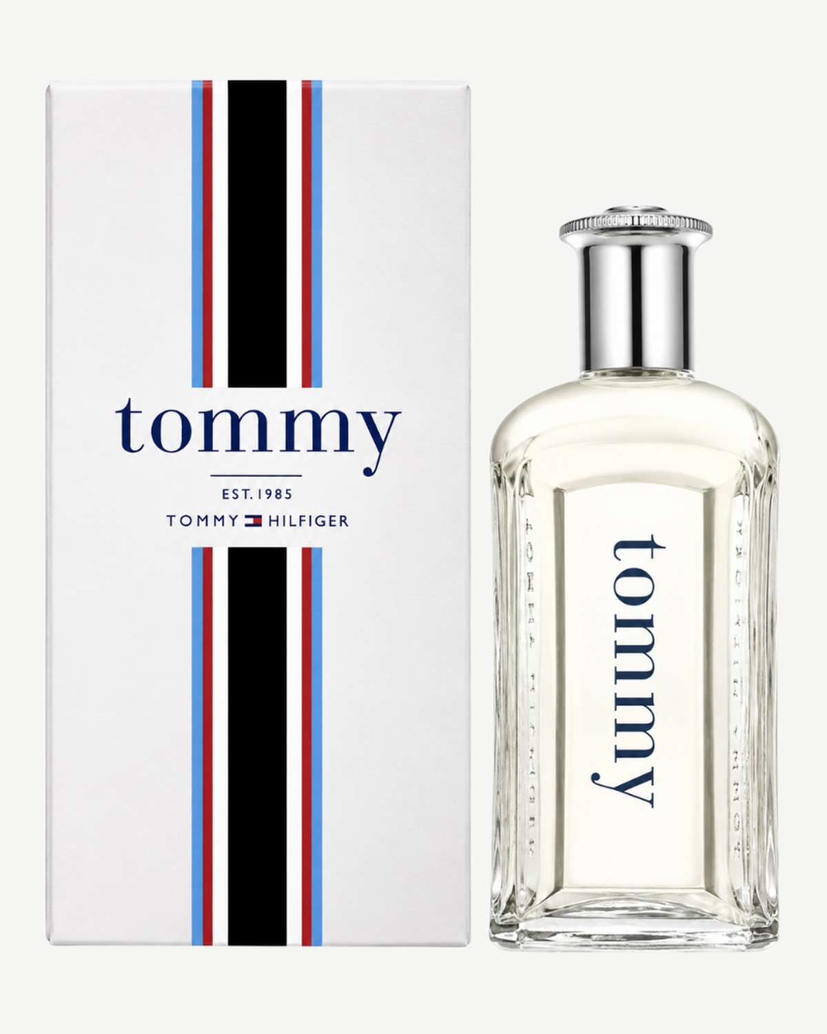 Tommy Hilfiger Tommy junto a su caja