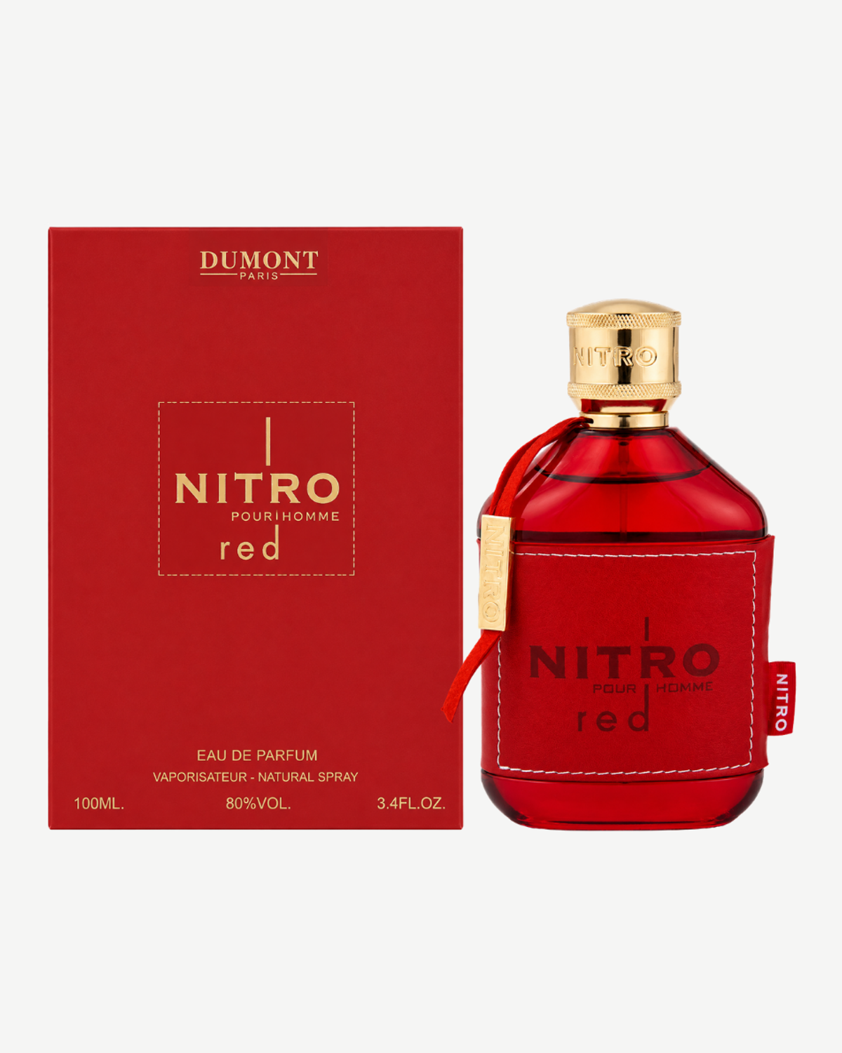 Dumont Nitro Red junto a su caja